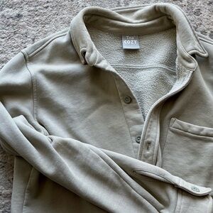 TNA Cozy Sage Green Cropped Jacket